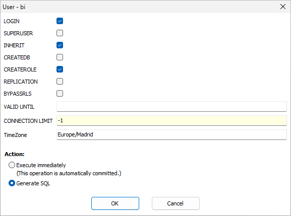 Редагування користувача в Database Tour